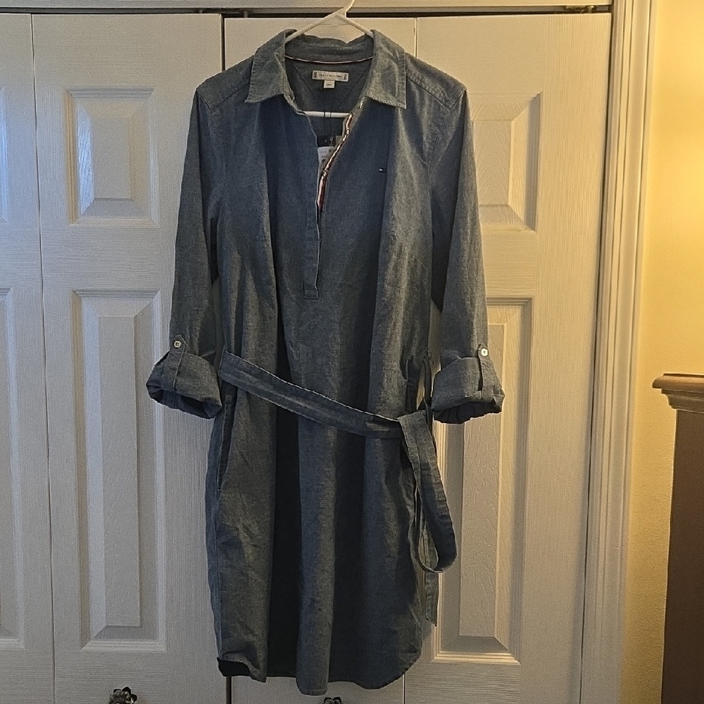 Tommy Hilfiger Blue Long Sleeve Dress